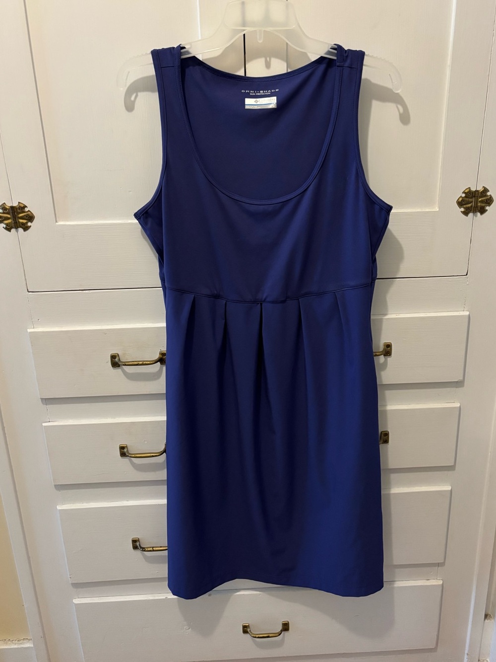 Royal Blue Women's Columbia Omni-Shade Tank Dress (with pockets!)